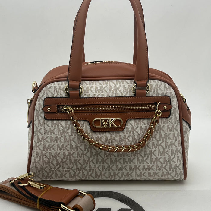 Michael Kors Chain Boston Bag – Trendy Luxury Satchel