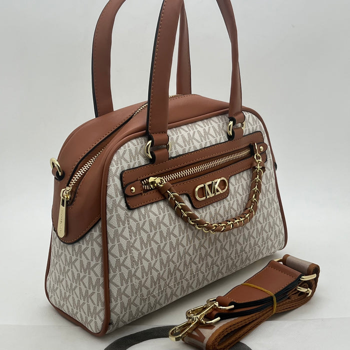 Michael Kors Chain Boston Bag – Trendy Luxury Satchel