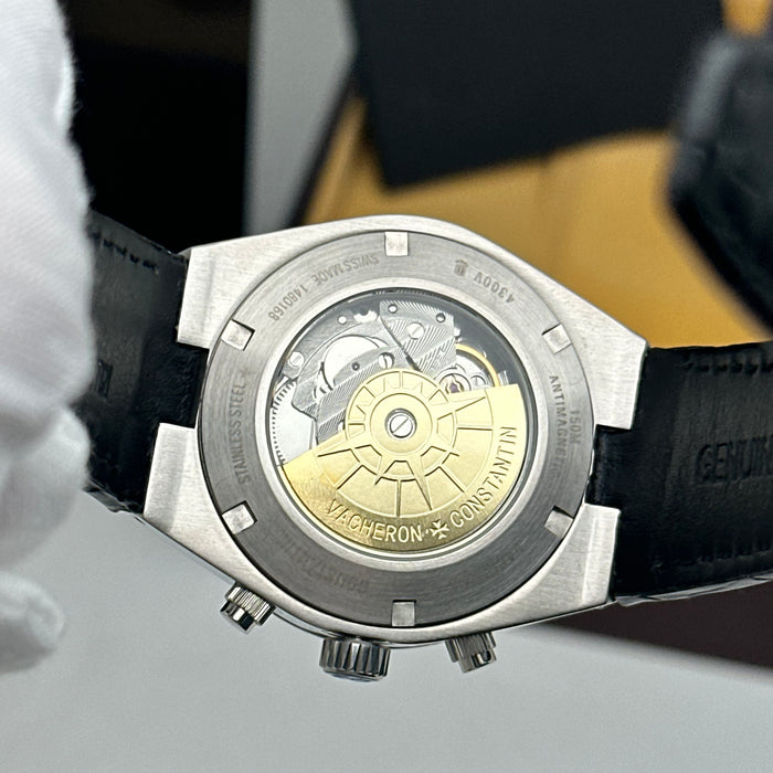 Vacheron Constantin Overseas Moonphase Calendar Silver Dial Watch