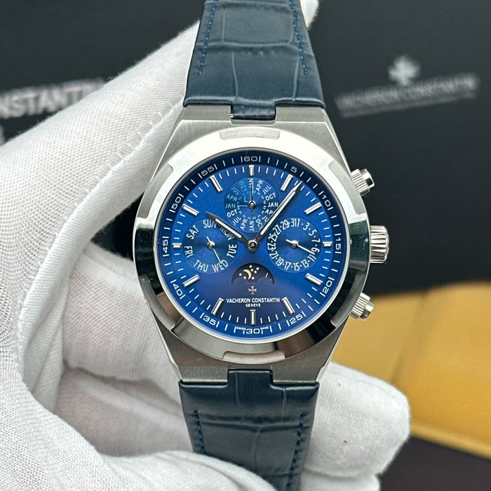 Vacheron Constantin Overseas Moonphase Calendar Blue Dial Watch