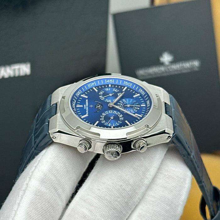 Vacheron Constantin Overseas Moonphase Calendar Blue Dial Watch