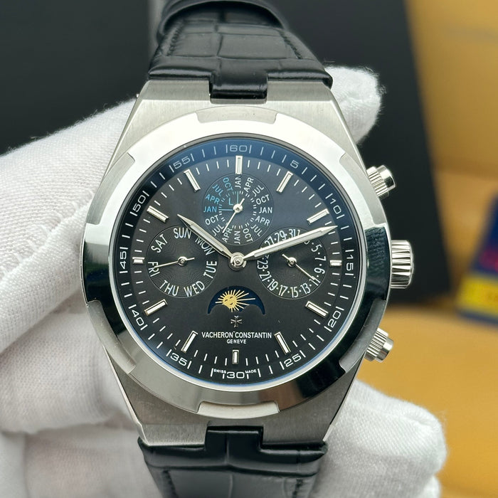Vacheron Constantin Overseas Moonphase Calendar Black Dial Watch