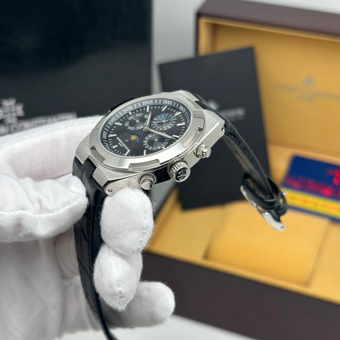 Vacheron Constantin Overseas Moonphase Calendar Black Dial Watch