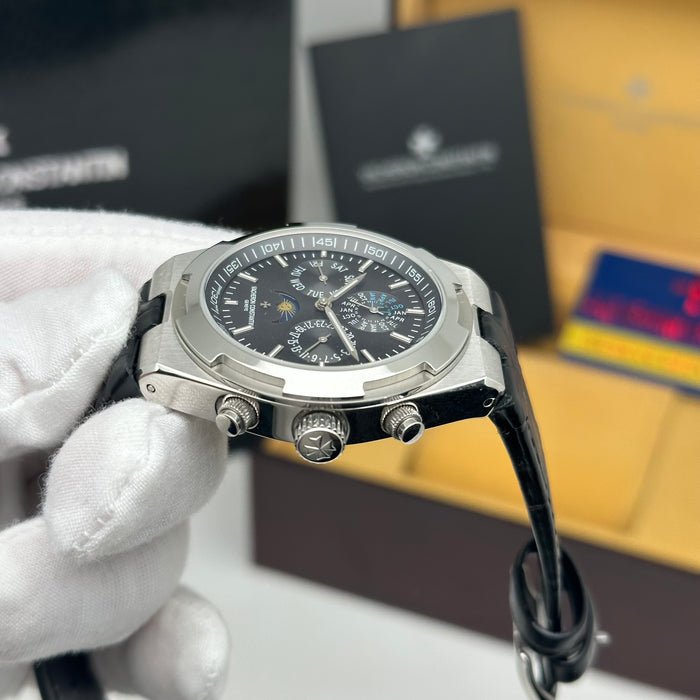 Vacheron Constantin Overseas Moonphase Calendar Black Dial Watch