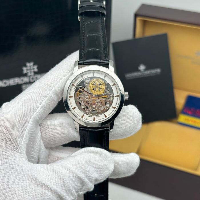 Vacheron Constantin Openworked Mechanical Skeleton – Silver Dial