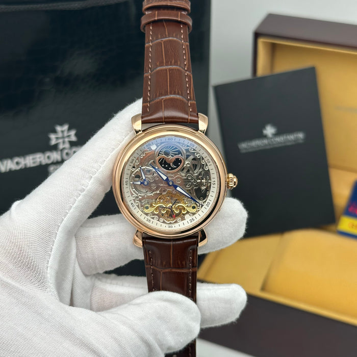 Vacheron Constantin Openworked Mechanical Moonphase – Rose Gold