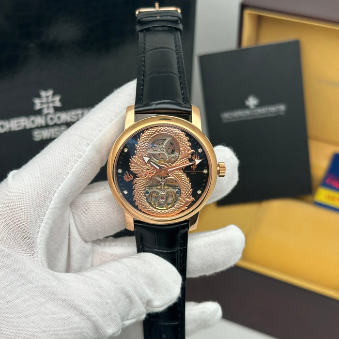 Vacheron Constantin Skeleton Dragon Dial Tourbillon – Rose Gold Black Edition