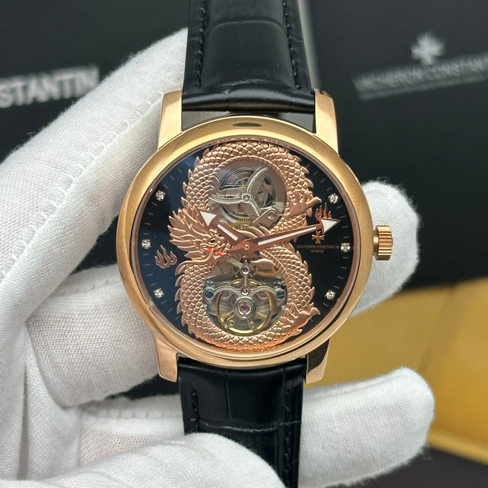 Vacheron Constantin Skeleton Dragon Dial Tourbillon – Rose Gold Black Edition