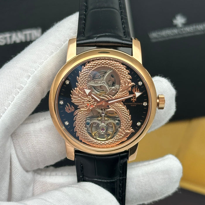 Vacheron Constantin Skeleton Dragon Dial Tourbillon – Rose Gold Black Edition