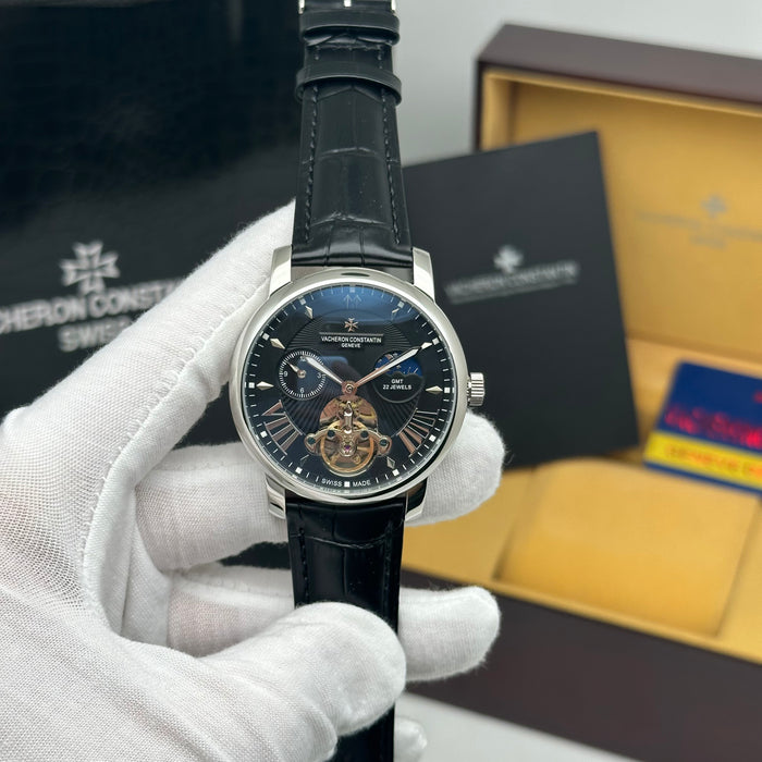Vacheron Constantin GMT Open Heart – Black Dial Silver Edition