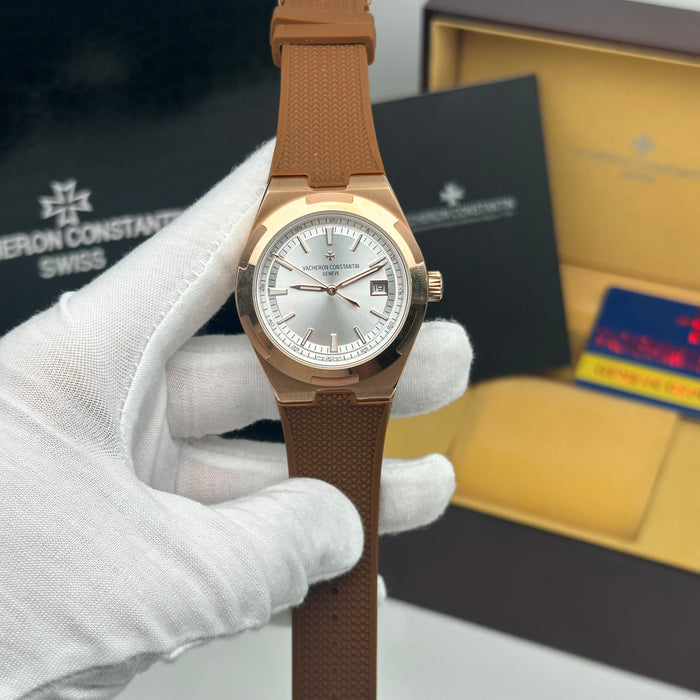Vacheron Constantin Overseas Automatic white Dial - Brown Strap