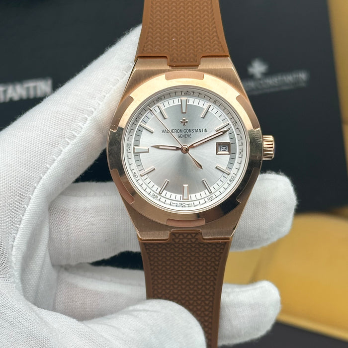 Vacheron Constantin Overseas Automatic white Dial - Brown Strap