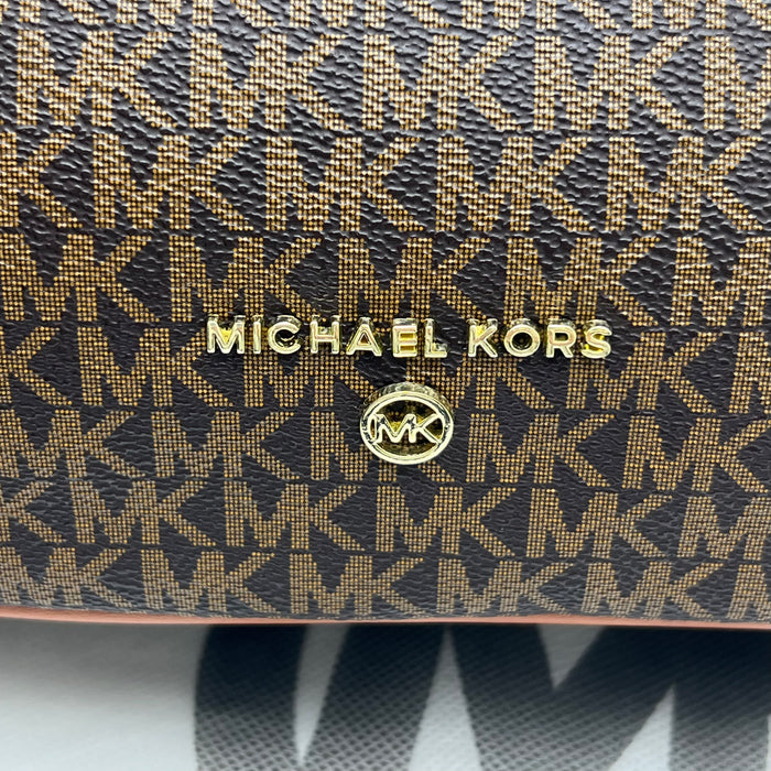 Michael Kors Monogram Hobo Shoulder Bag – Convertible Crossbody Strap