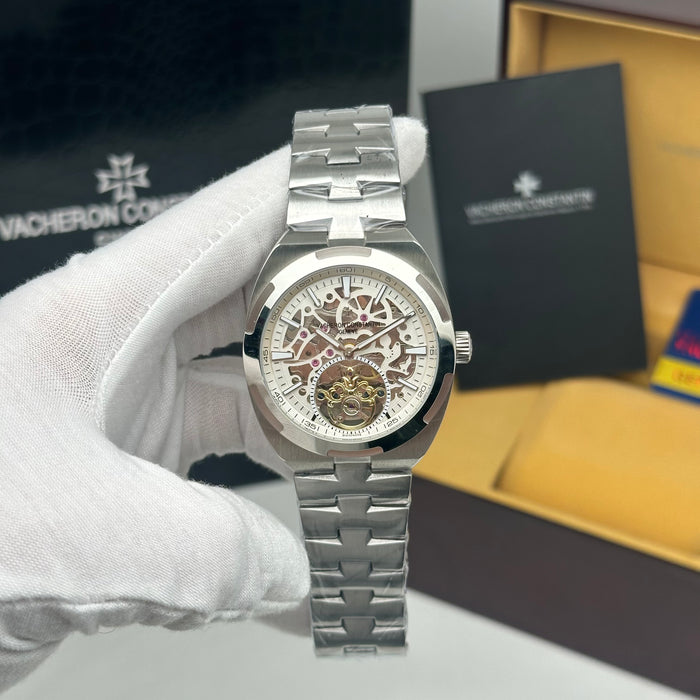Vacheron Constantin Overseas Skeleton Openwork Tourbillon – Integrated Steel Bracelet