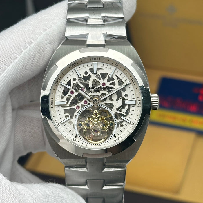 Vacheron Constantin Overseas Skeleton Openwork Tourbillon – Integrated Steel Bracelet