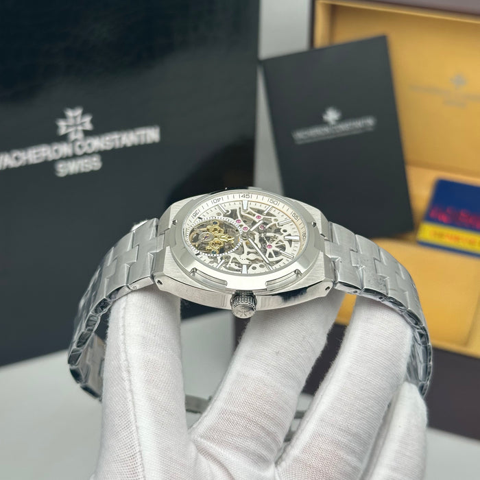 Vacheron Constantin Overseas Skeleton Openwork Tourbillon – Integrated Steel Bracelet