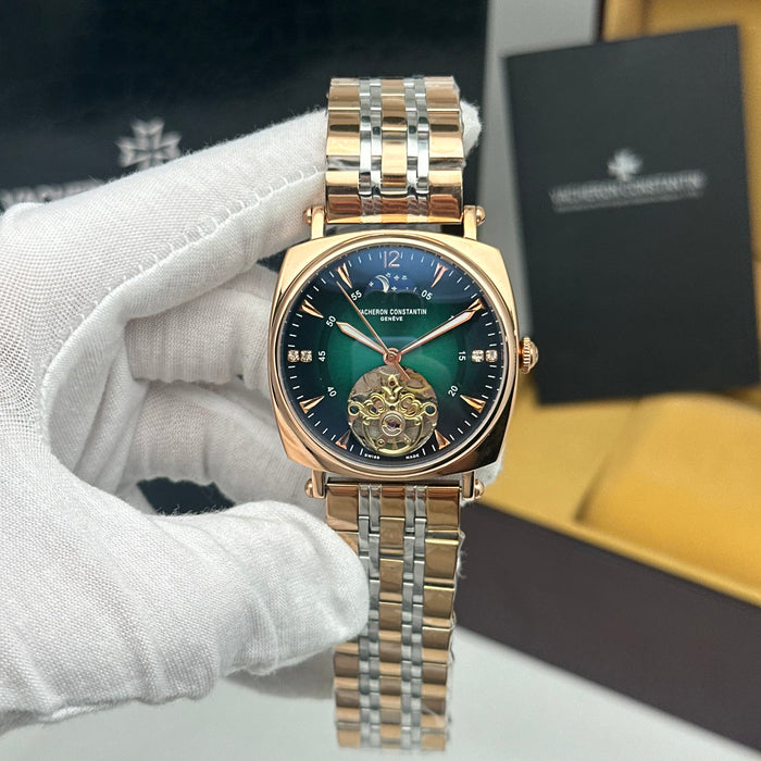 Vacheron Constantin Moonphase Open Heart Rose Gold Two-Tone Edition