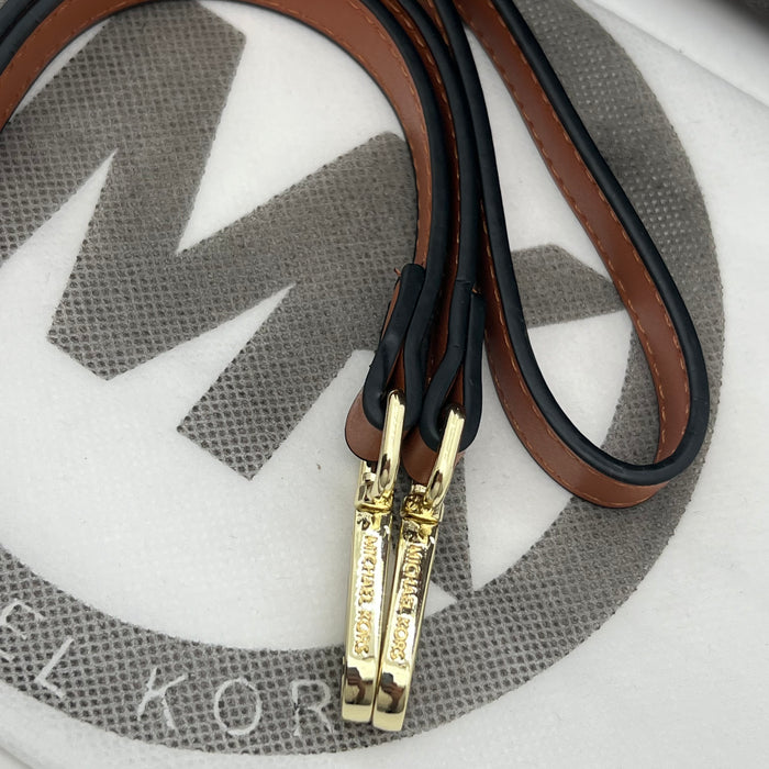 Michael Kors Mini Monogram Satchel Bag – Top Handle & Crossbody Strap