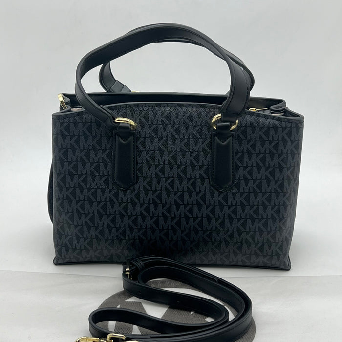 Michael Kors Mini Monogram Satchel Bag – Top Handle & Crossbody Strap