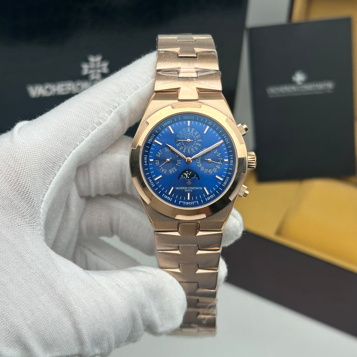 Vacheron Constantin Overseas Perpetual Calendar Rose Gold Blue Dial Edition