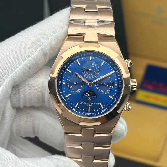 Vacheron Constantin Overseas Perpetual Calendar Rose Gold Blue Dial Edition