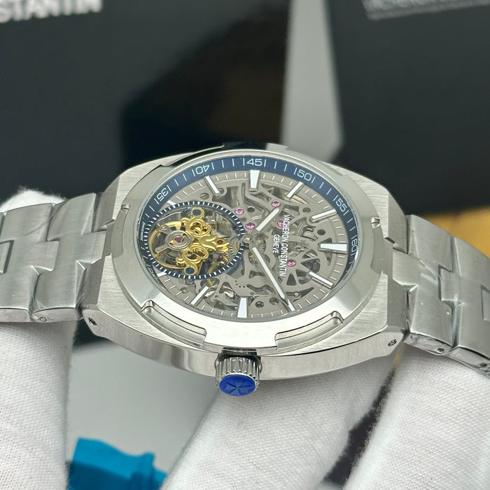 Vacheron Constantin Overseas Skeleton Tourbillon Silver Edition