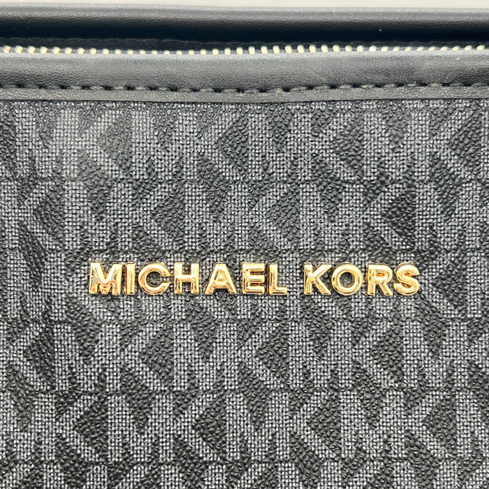 Michael Kors Monogram Tote Bag Set – Large Tote + Matching Pouch