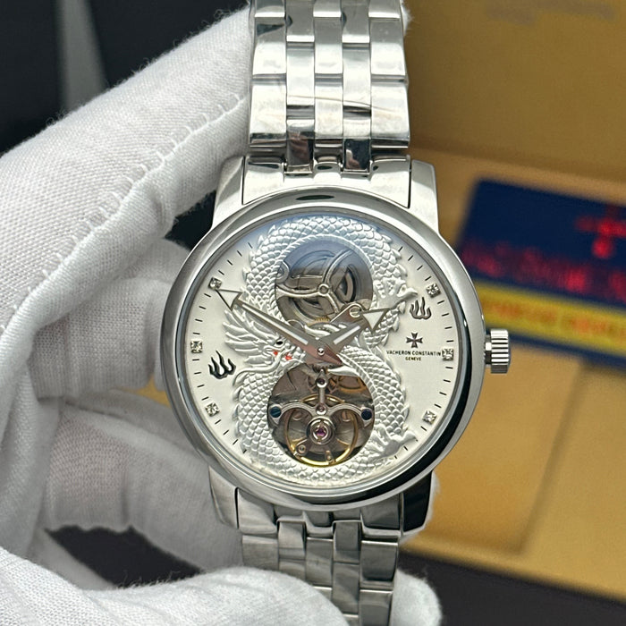 Vacheron Constantin Dragon Dial Skeleton Tourbillon Silver Edition