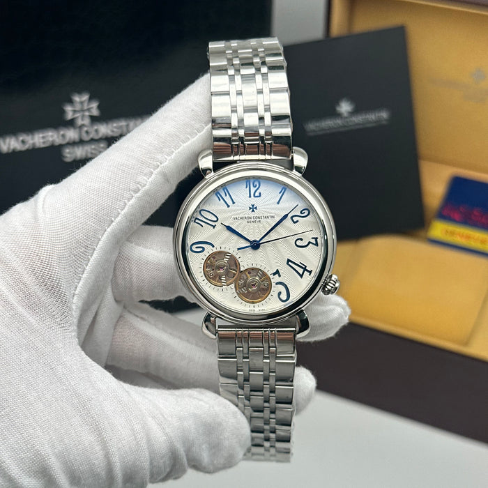 Vacheron Constantin Dual Open-Heart Silver Dial Automatic