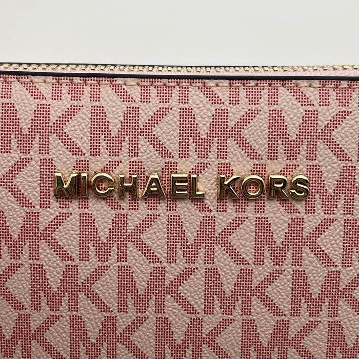 Michael Kors Monogram Chain Shoulder Bag – Convertible Crossbody Pochette