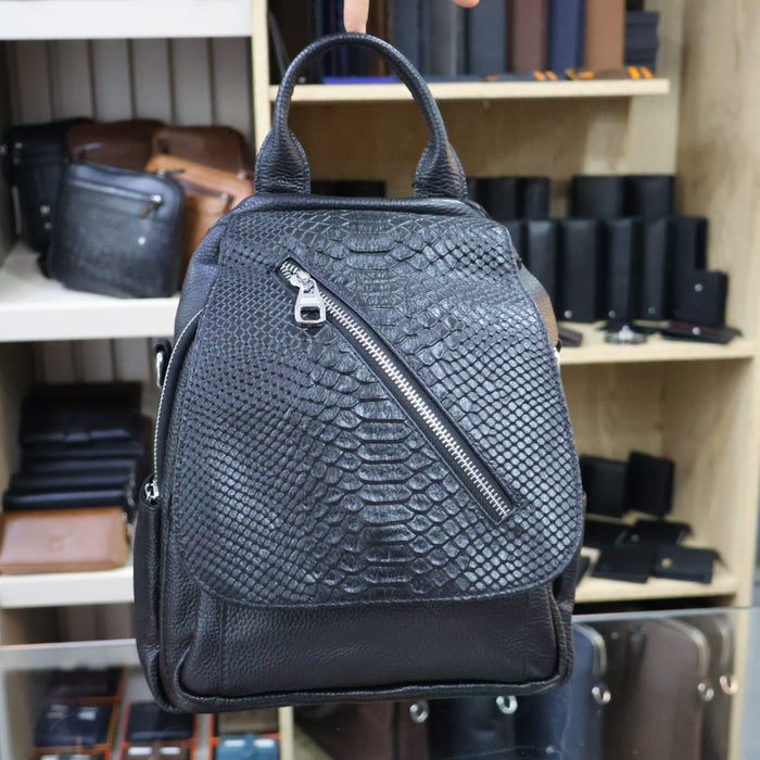 Genuine Leather Women Backpack