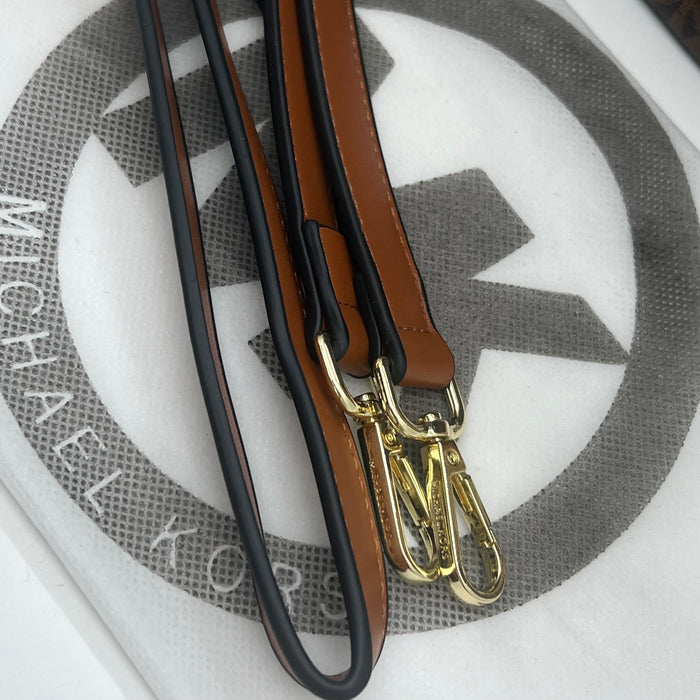 Michael Kors Large Tote Bag with Logo Strap – MK Signature Shopper