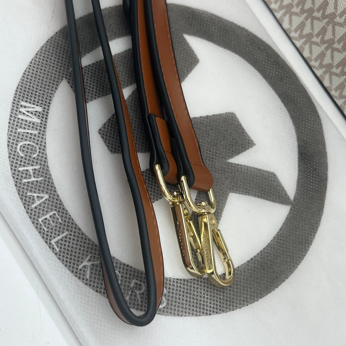 Michael Kors Large Tote Bag with Logo Strap – MK Signature Shopper