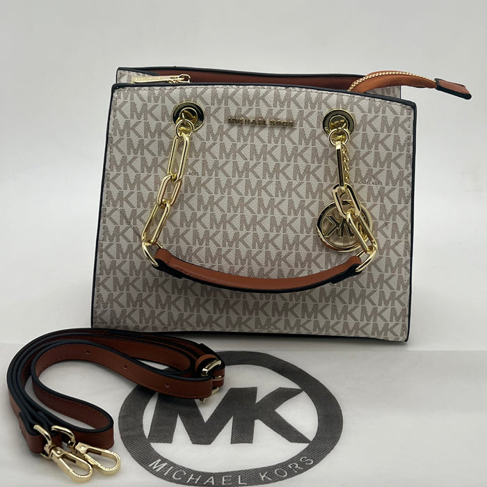 Michael Kors Chain Handle Bag – MK Signature Luxury Crossbody