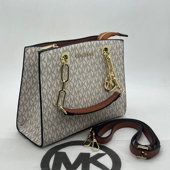 Michael Kors Chain Handle Bag – MK Signature Luxury Crossbody