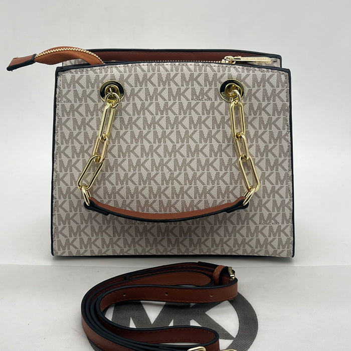 Michael Kors Chain Handle Bag – MK Signature Luxury Crossbody