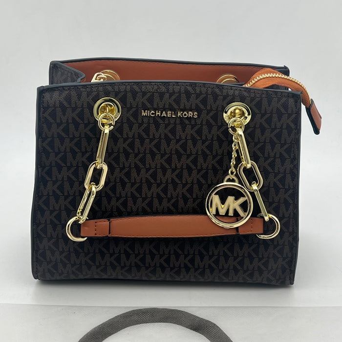 Michael Kors Chain Handle Bag – MK Signature Luxury Crossbody