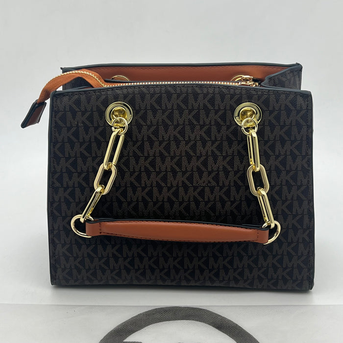 Michael Kors Chain Handle Bag – MK Signature Luxury Crossbody