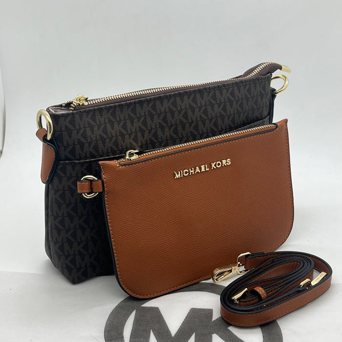 Michael Kors 2-in-1 Crossbody Bag – MK Signature Organizer Set