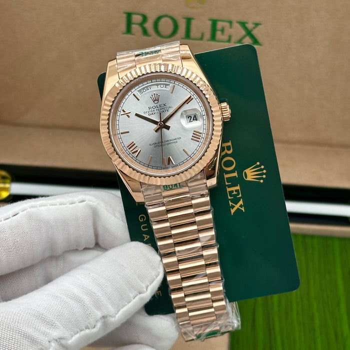 Rolex Day-Date Rose Gold White Dial 40MM