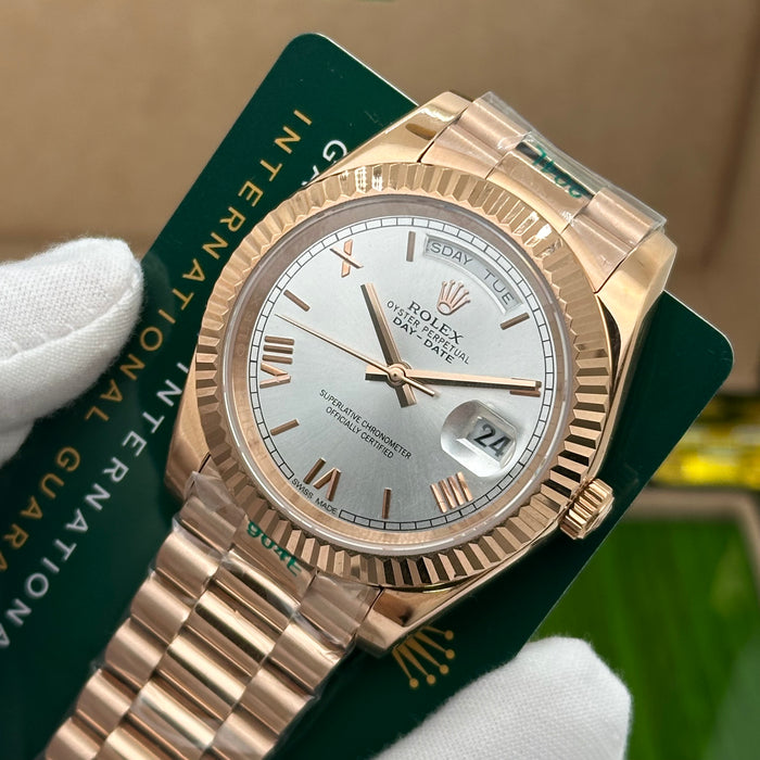 Rolex Day-Date Rose Gold White Dial 40MM