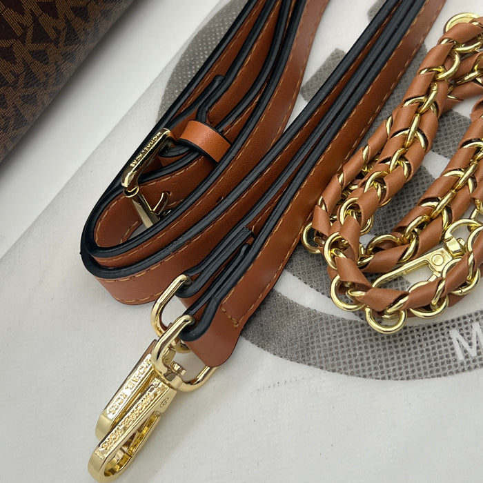 Michael Kors Structured Top Handle Bag – 3-in-1 Luxury Style