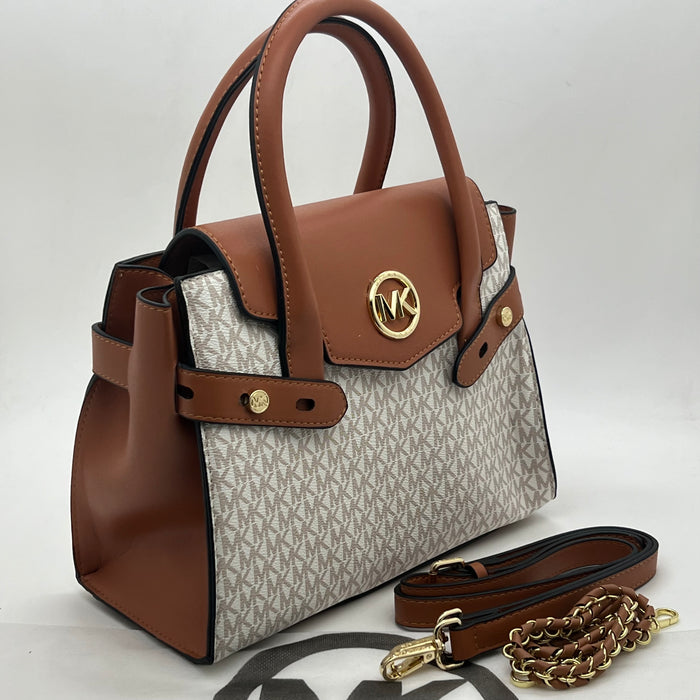 Michael Kors Structured Top Handle Bag – 3-in-1 Luxury Style