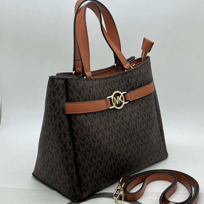 Michael Kors Structured Tote – Elegant MK Logo Edition