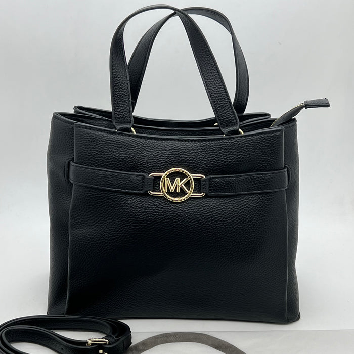 Michael Kors Premium Leather Tote – MK Signature Logo