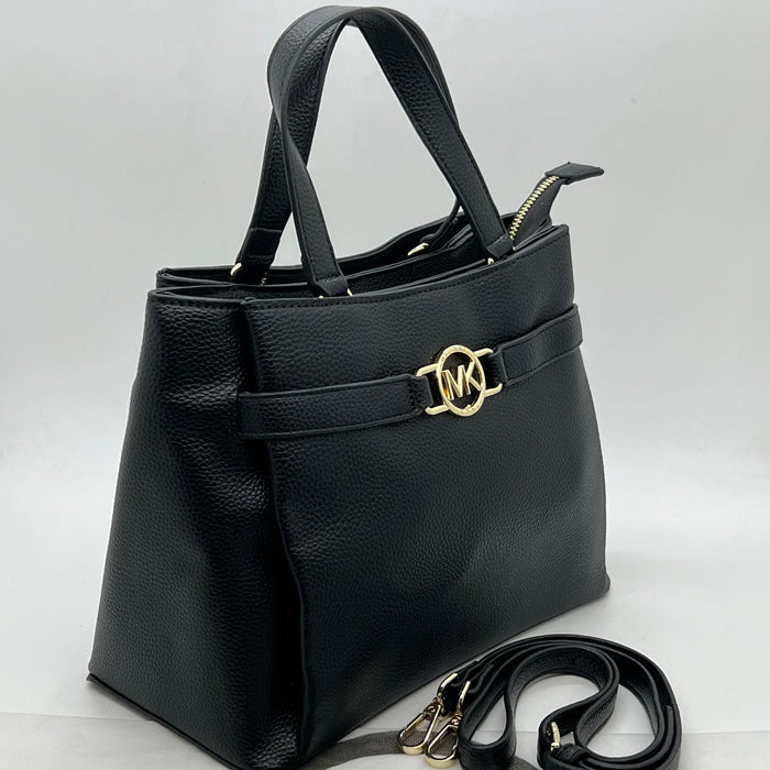 Michael Kors Premium Leather Tote – MK Signature Logo