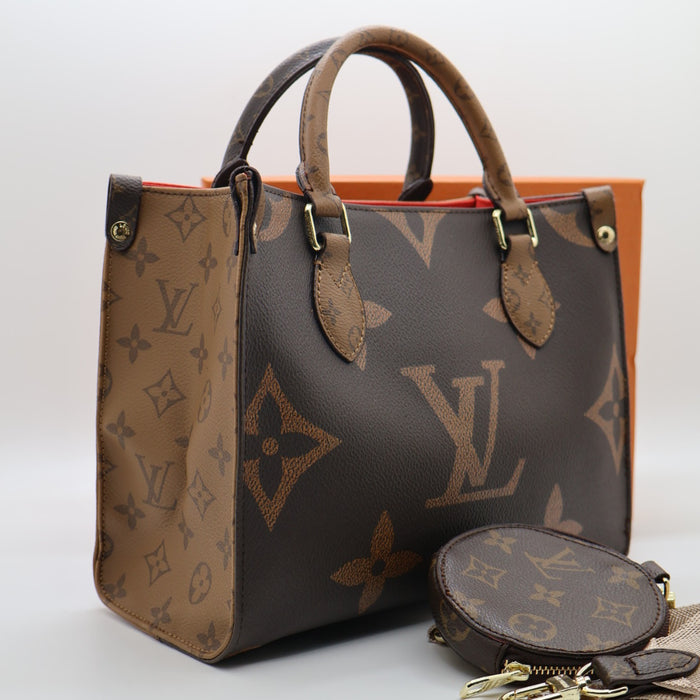 Louis Vuitton Onthego MM Monogram Canvas Tote – Reversible Design