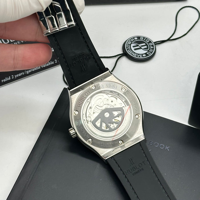 Hublot Classic Fusion Skeleton Tourbillon – Blue Dial with Leather Strap