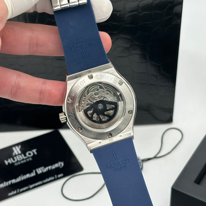 Hublot Big Bang Tourbillon Skeleton – Blue Dial with Titanium Case & Rubber Strap