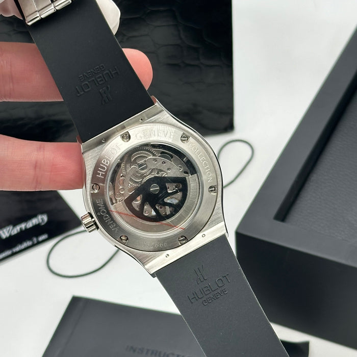 Hublot Classic Fusion Skeleton Tourbillon – Black Rubber Strap